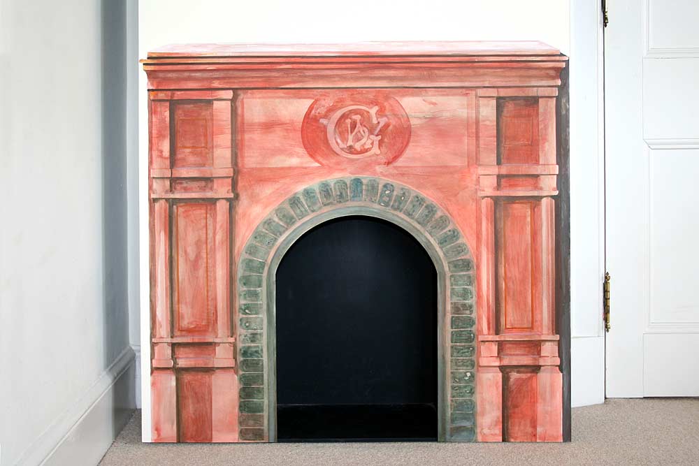 FIREPLACE Scenic painting